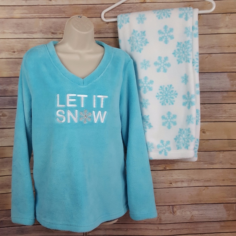 Turquoise fleece lounge outfit  NWOT